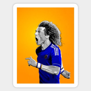 David Luiz - Chelsea - Premier League Football Artwork Sticker